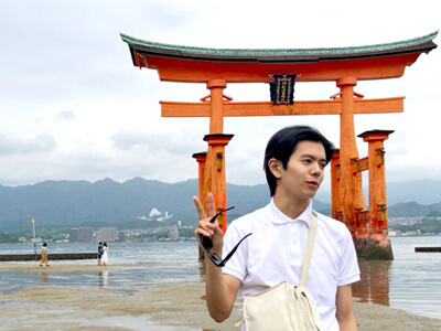 広島旅行にて。厳島神社の写真です