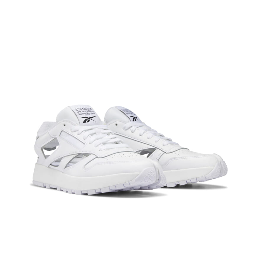 メゾン マルジェラ×リーボック Maison Margiela x Reebok クラシックレザー・タビ・デコルティケ・ロー Classic Leather Tabi Décortiqué Low （ホワイトレザー）1