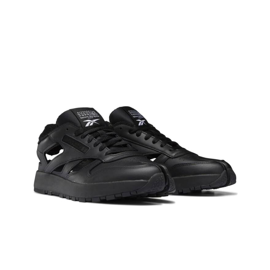 メゾン マルジェラ×リーボック Maison Margiela x Reebok クラシックレザー・タビ・デコルティケ・ロー Classic Leather Tabi Décortiqué Low （ブラックレザー）1