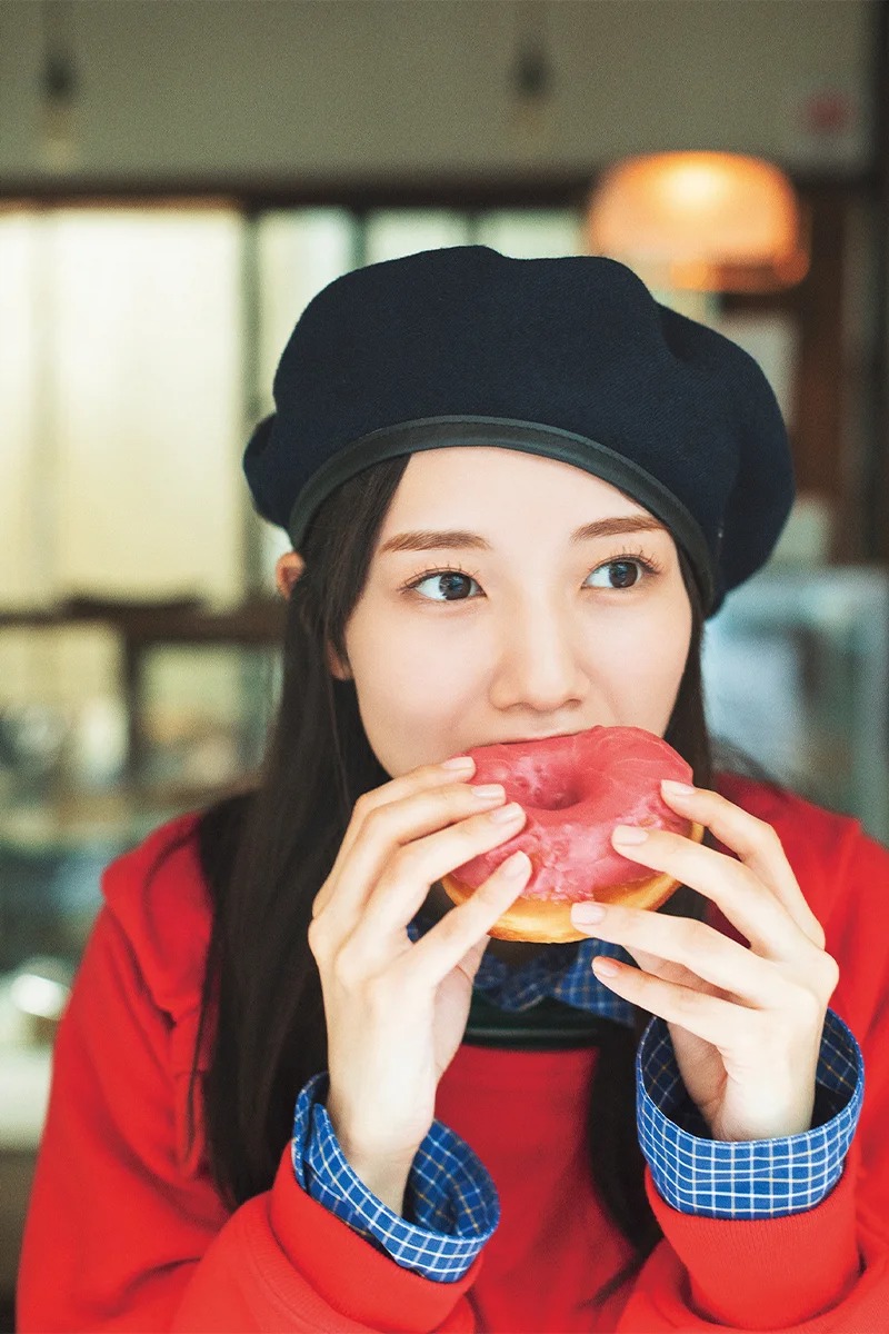 【日向坂46 河田陽菜 × ドーナツもり】”層になっている食べ物ってなんだか贅沢に感じませんか？”
