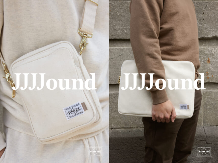 jjjound × PORTER PASSPORT BAG white