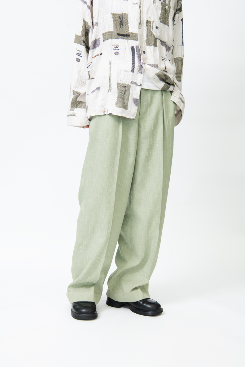 メンズノンノモデルオーディション2023　ファイナリストの永尾樹さん　私服のスラックス