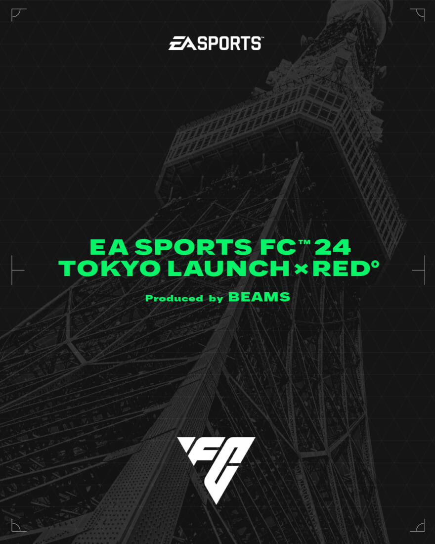 「EA SPORTS FC™️ 24 Tokyo Launch × RED°produced by BEAMS」キービジュアル