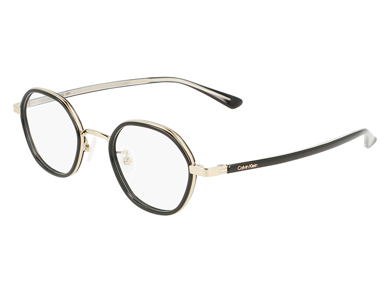 カルバンクラインのメタル＆プラスチックフレームのメガネ　商品画像