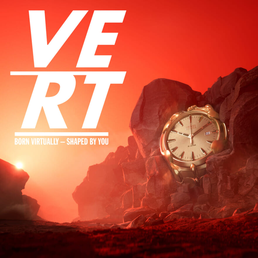 ディーゼルの「METAMORPH PROJECT(メタモルフ・プロジェクト)」「VERT(ヴァート)」ウォッチ　ビジュアル