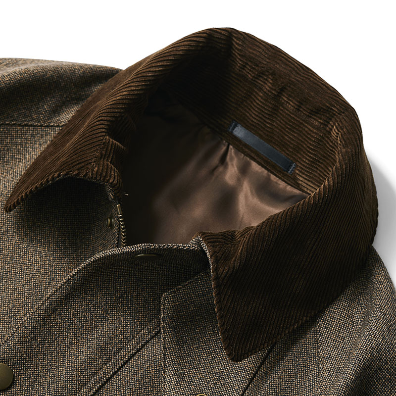 麻布テーラー（Azabu Tailor）のオーダーフィールドコートの襟