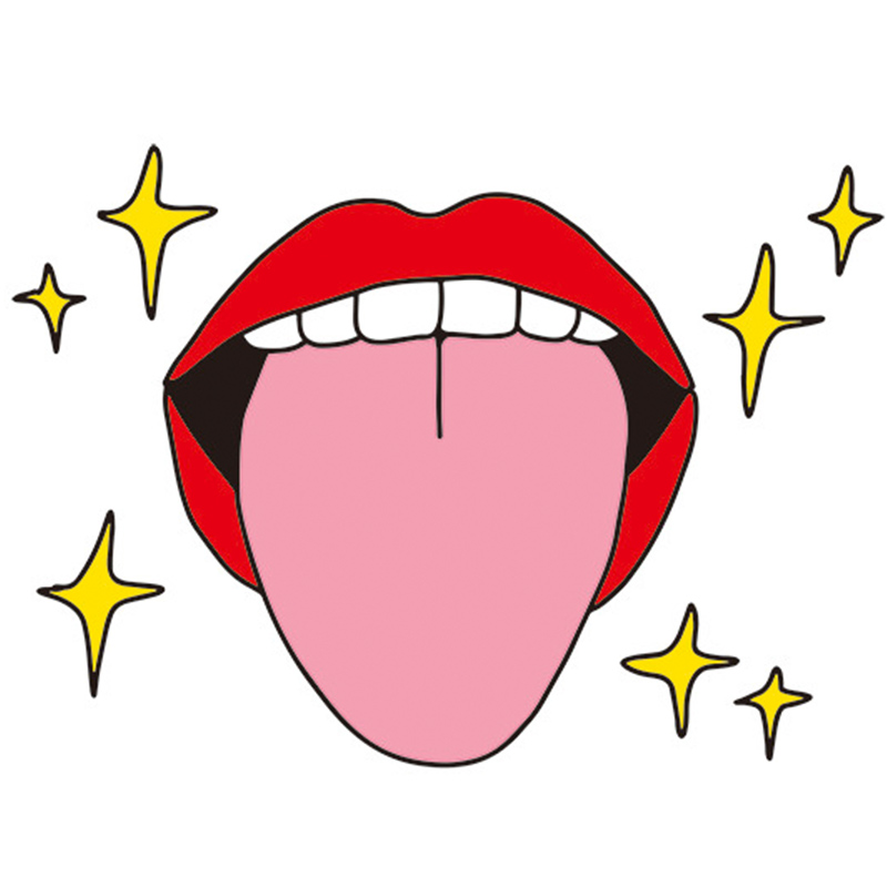 健康な舌の状態　イラスト