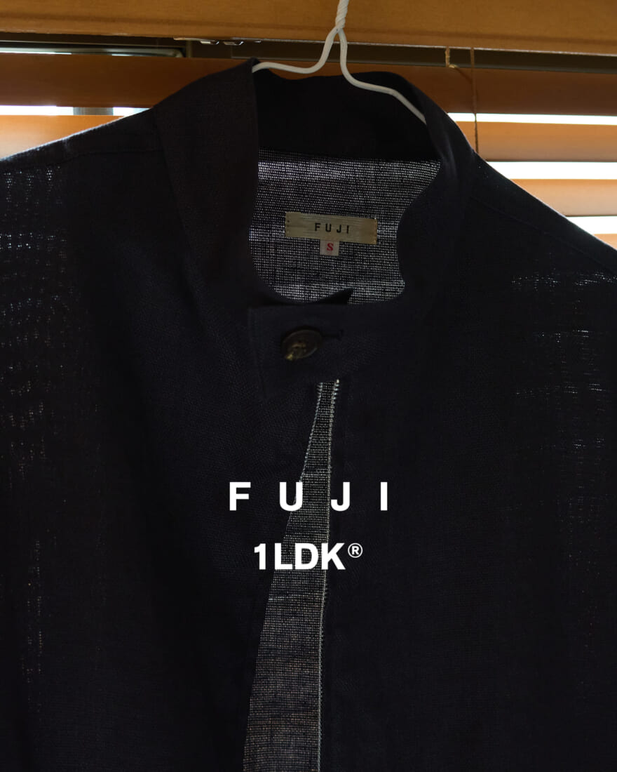 FUJI フジ エクスクルーシブモデル LINEN STAND COLLAR BLOUSON　ポスター１