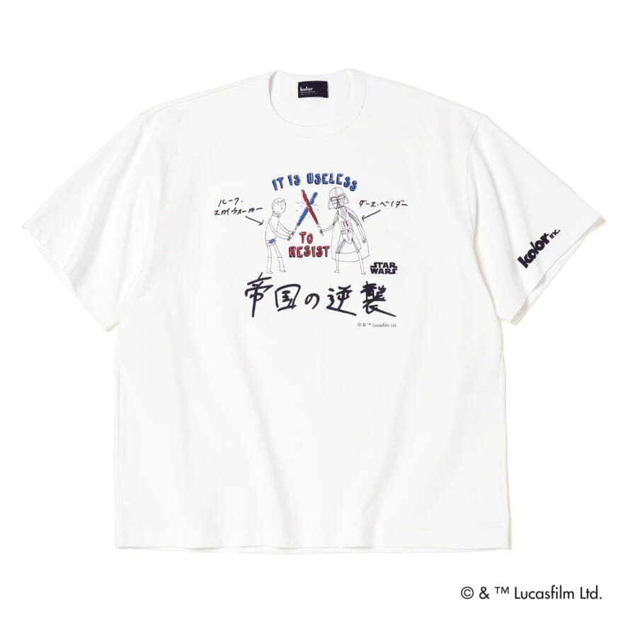 kolor カラー スター・ウォーズ グラフィックTシャツ Graphic Tee (帝国の逆襲) ホワイト