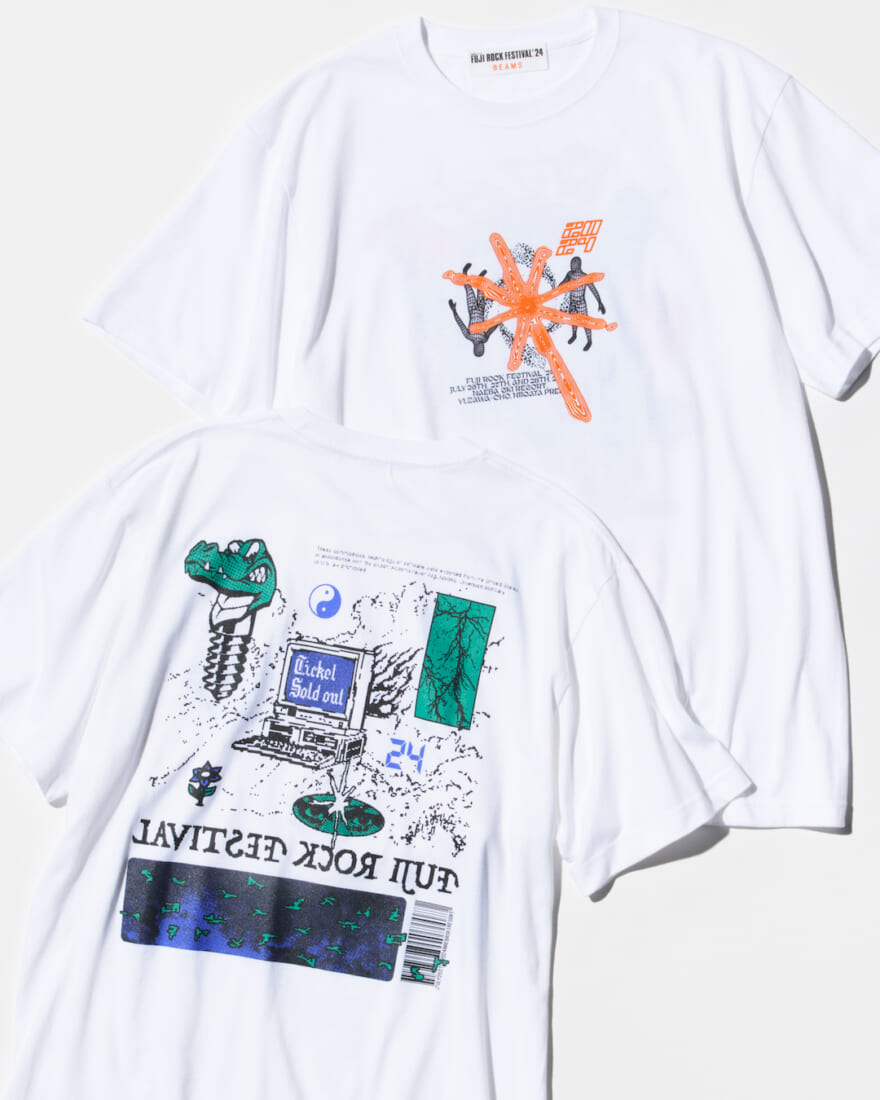 FUJI ROCK FESTIVAL'24 × BEAMS オフィシャルTシャツ　TOSHIFUMI KIUCHI