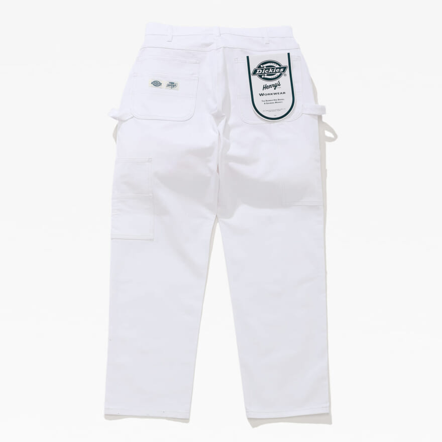 Dickies ディッキーズ Henryʼs PIZZA コラボ Double Knee Painter Pants　背面