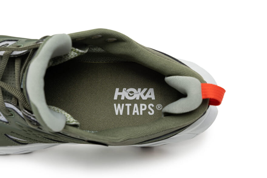 HOKA ホカ WTAPS ダブルタップス コラボスニーカー　グリーン　インソール　俯瞰
