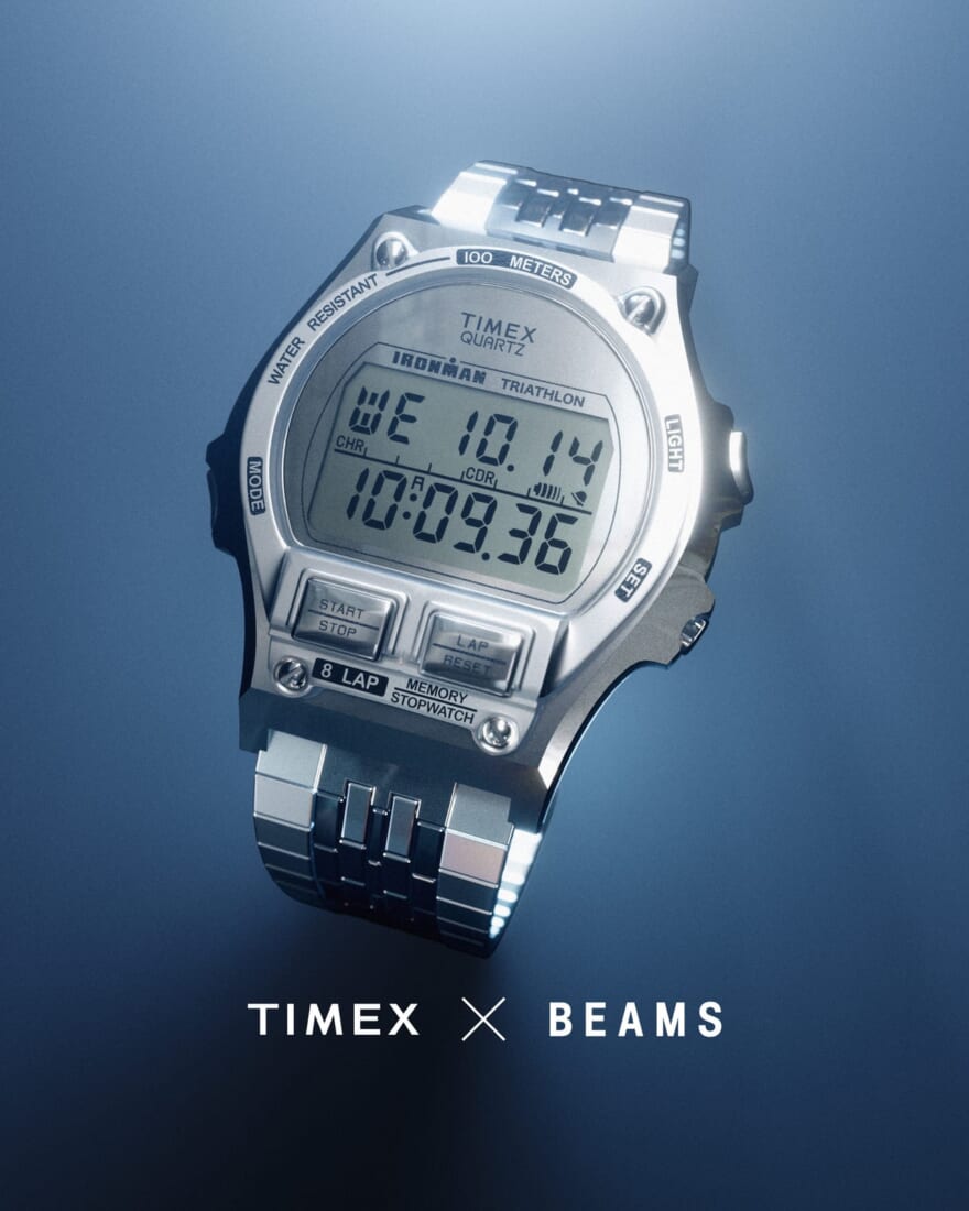 TIMEX  名作『IRONMAN® 8-LAP』 BEAMS ステンレススチール世界初のメタル『IRONMAN® 8-LAP 』 ビームス　タイメックス　ビジュアル
