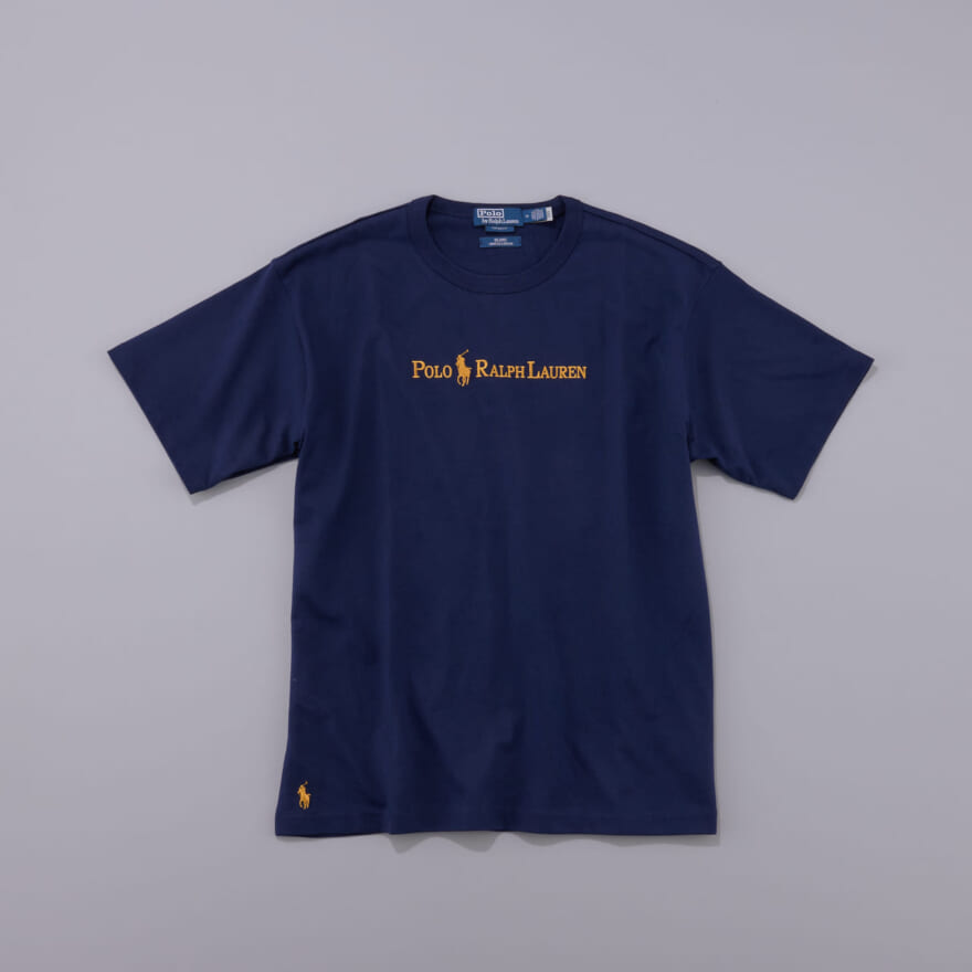 ポロ ラルフ ローレンのビームス別注「Navy and Gold Logo Collection」のTシャツ俯瞰