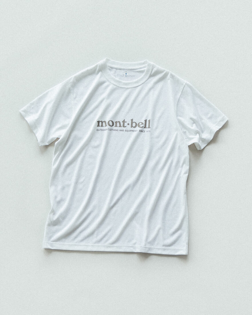 〈mont-bell × B:MING by BEAMS〉 別注ロゴプリントTシャツ ビーミング　バイ　ビームス　モンベル　ホワイト　Tシャツ