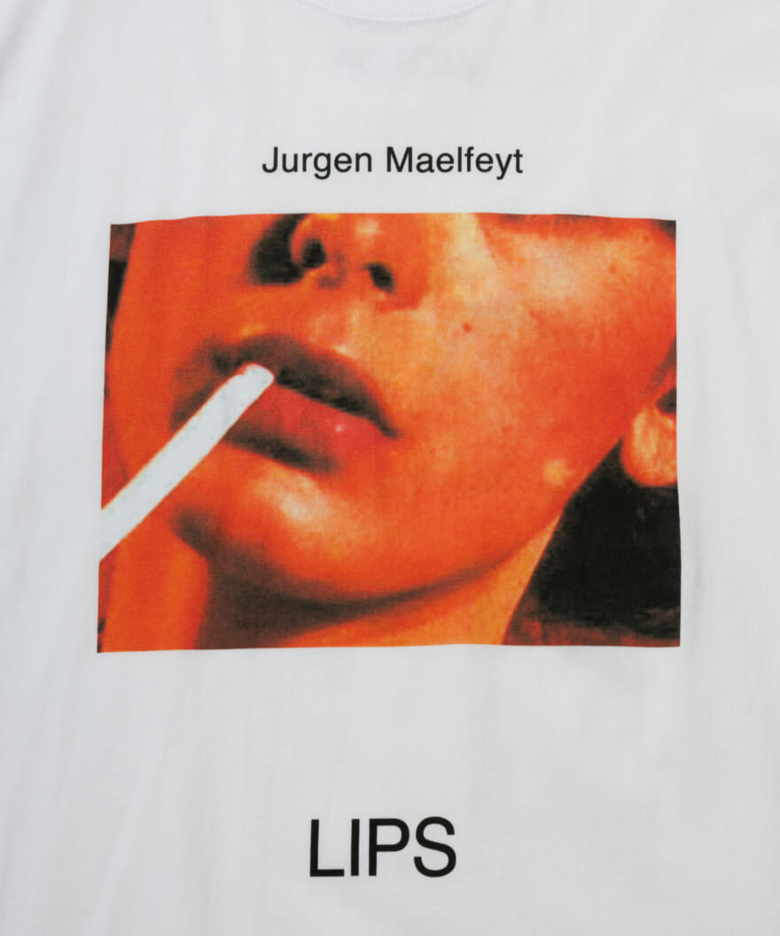 BIOTOP Jurgen Maelfeyt の作品集 「LIPS」 フォト Tシャツ　胸元