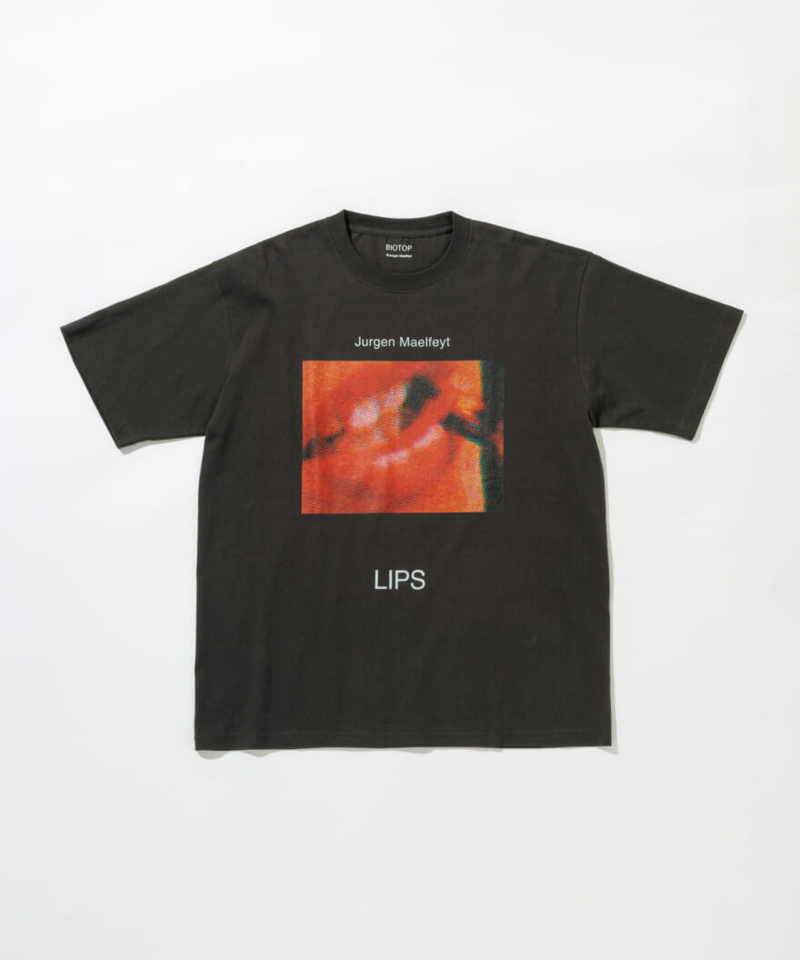 BIOTOP Jurgen Maelfeyt の作品集 「LIPS」 フォト Tシャツ　ブラック　俯瞰