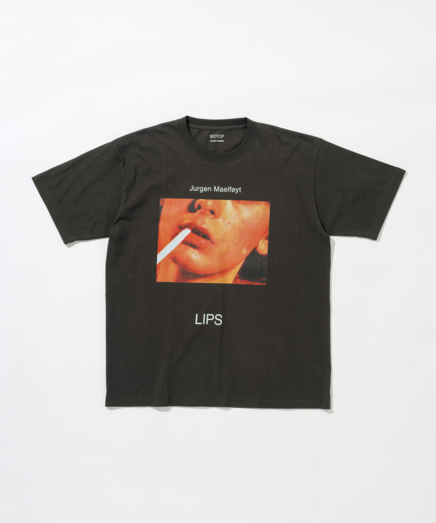 BIOTOP Jurgen Maelfeyt の作品集 「LIPS」 フォト Tシャツ　ブラック　俯瞰