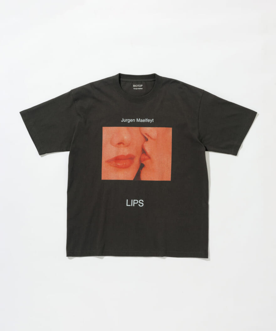 BIOTOP Jurgen Maelfeyt の作品集 「LIPS」 フォト Tシャツ　ブラック　俯瞰　２