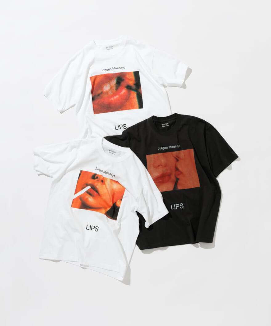 BIOTOP Jurgen Maelfeyt の作品集 「LIPS」 フォト Tシャツ　３着