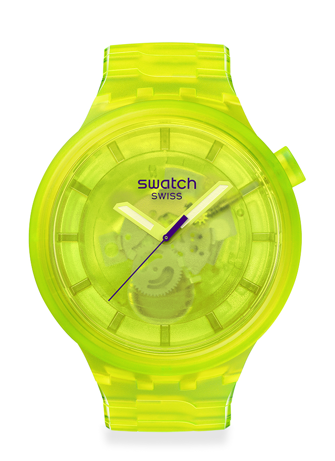 SWATCH スウォッチ　COLORS OF JOYコレクション　イエロー　寄り