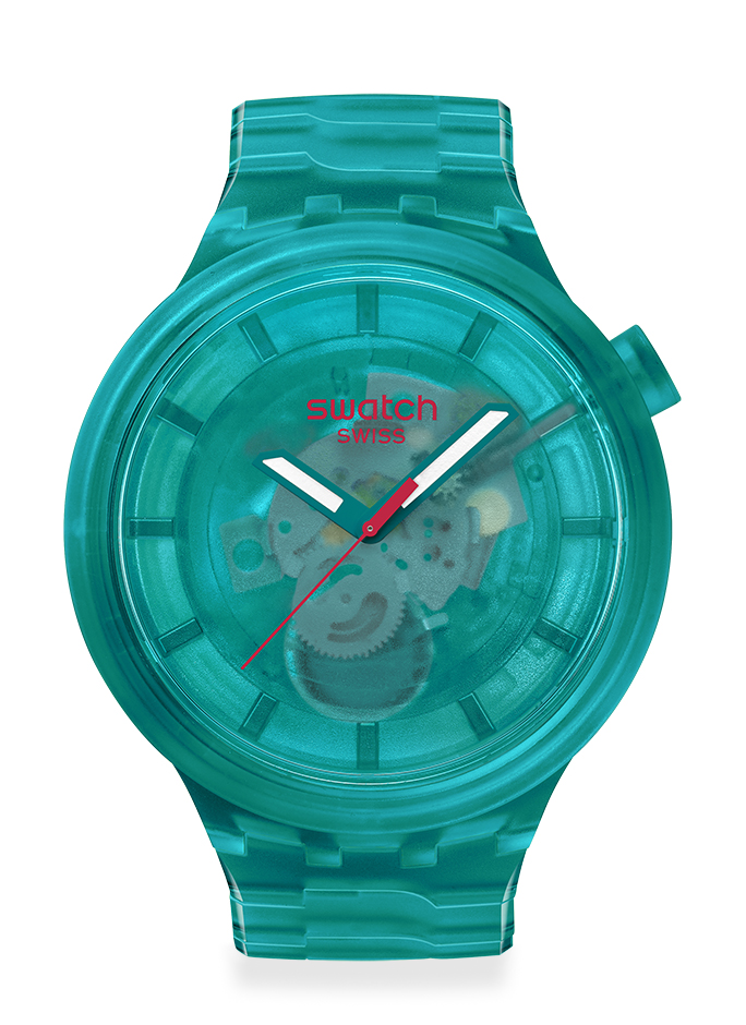 SWATCH スウォッチ　COLORS OF JOYコレクション　グリーン　寄り