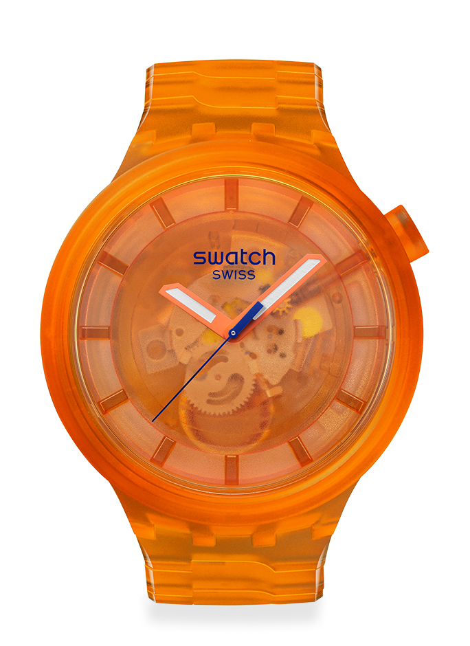 SWATCH スウォッチ　COLORS OF JOYコレクション　オレンジ　寄り