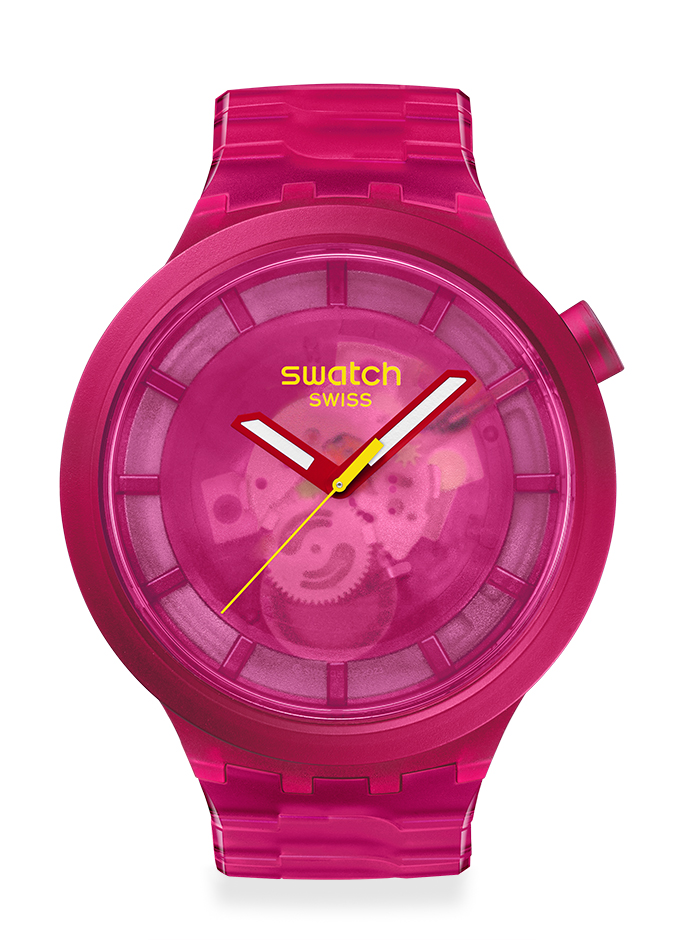 SWATCH スウォッチ　COLORS OF JOYコレクション　ピンク　寄り