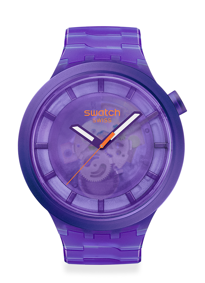 SWATCH スウォッチ　COLORS OF JOYコレクション　パープル　寄り