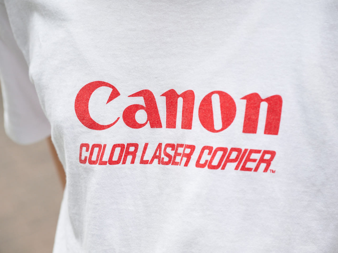 古着の「Canon」ロゴT