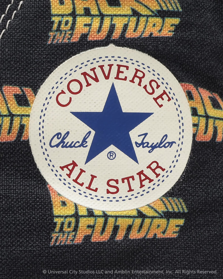 converse コンバース「バック・トゥ・ザ・フューチャー」コラボレーションモデル　ロゴ寄り