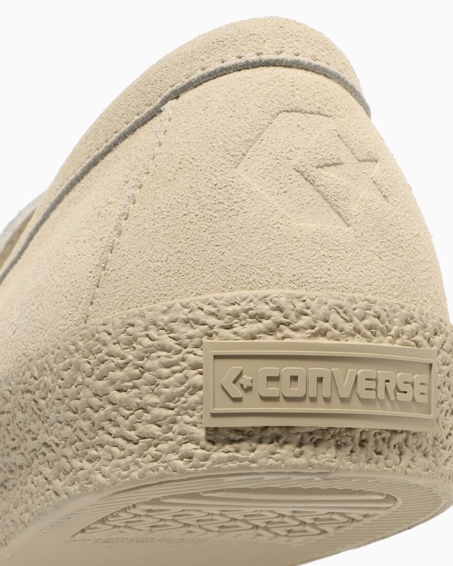 コンバース「ONE STAR」〈CONVERSE SKATEBOARDING〉 24FWコレクション　新作アイテム　ローファー　ホワイト　踵