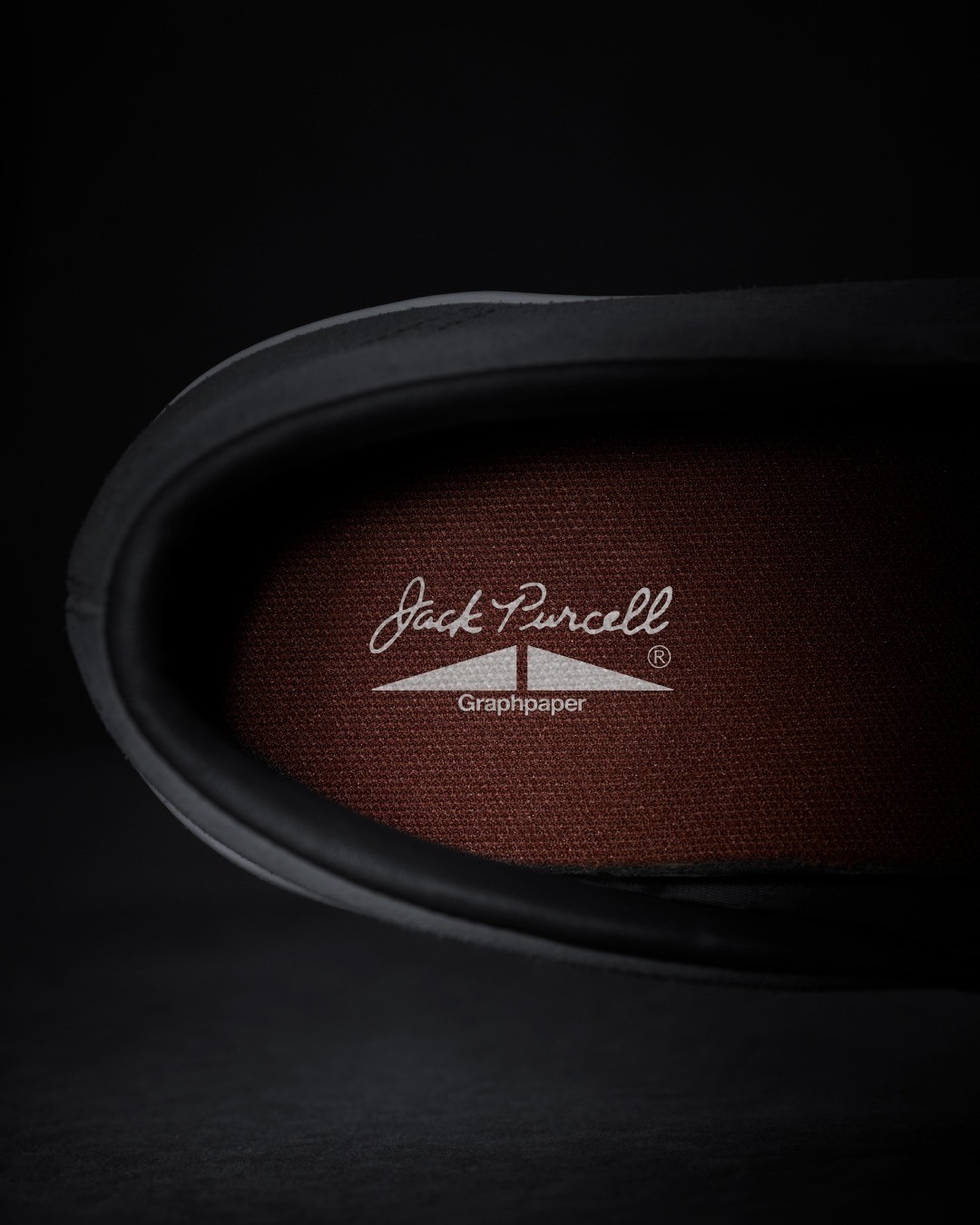 JACK PURCELL for Grahpaper JACK PURCELL SLIP-ON / GP　グラフペーパー ジャックパーセル　キービジュアル　俯瞰　インソール