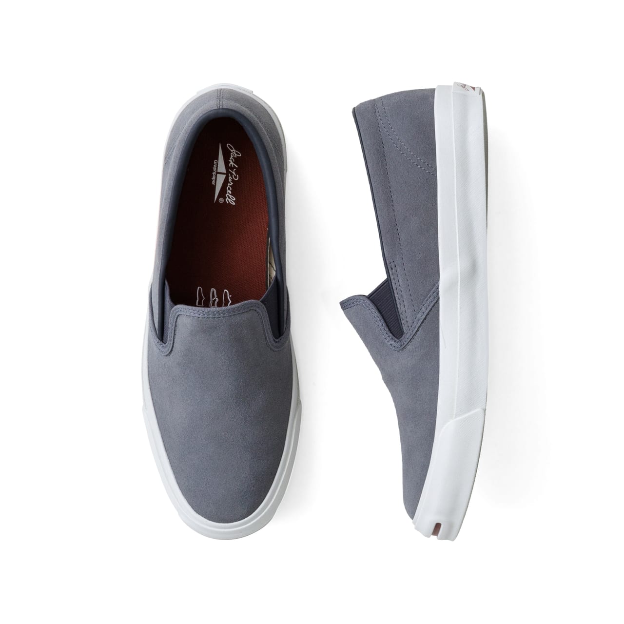 JACK PURCELL for Grahpaper JACK PURCELL SLIP-ON / GP　グラフペーパー ジャックパーセル　俯瞰　側面