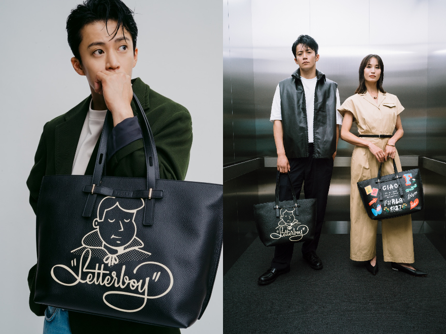 【小栗旬さんがビジュアルに！】大人な黒トートに大胆ペイント。「FURLA GIOVE(フルラ ジョベ)」とアーティストがコラボした数量限定スペシャルエディションバッグを見逃すな！