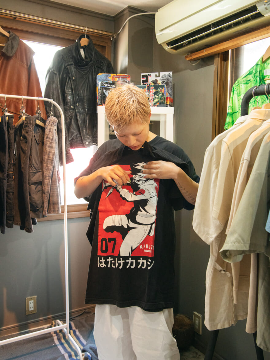 プロが推す古着屋　セッション　はたけカカシ　Tシャツ