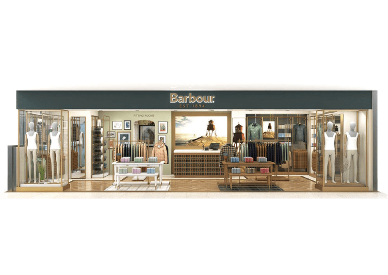 Barbour（バブアー）横浜店の店舗パース