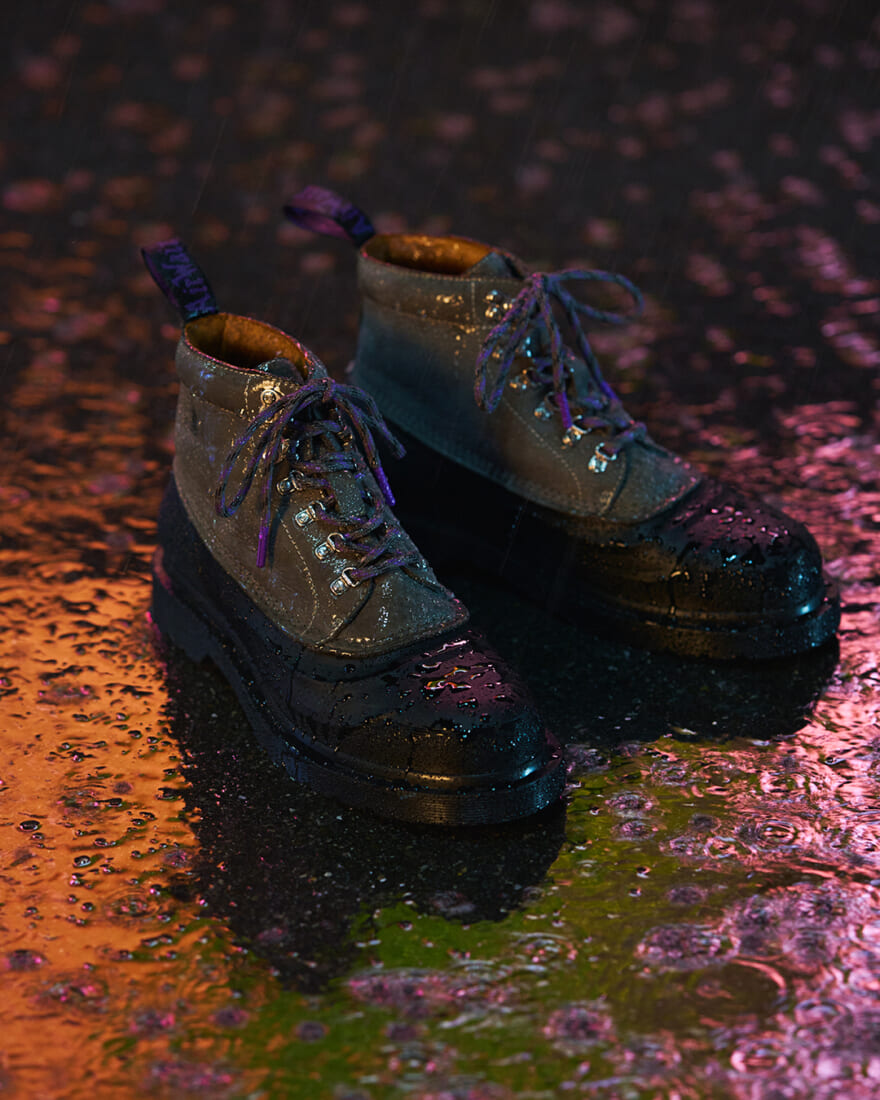 nanamica launches the 3rd limited edition colaboration model from THE NORTH FACE Purple Label partnering with Dr. Martens. ナナミカ ドクターマーチン