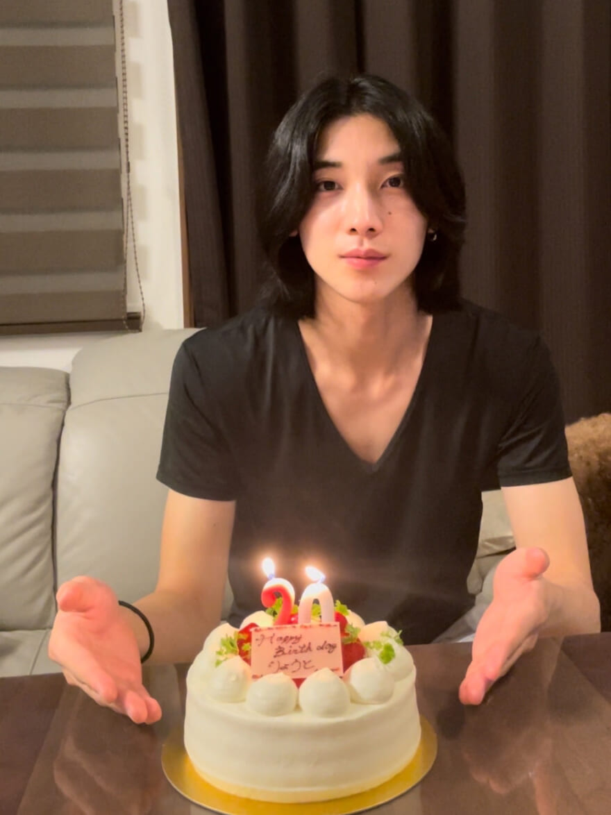 四坂亮翔 ブログ　誕生日ケーキ