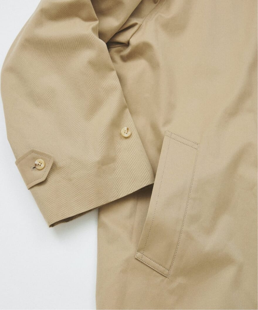 Aquascutum for JOURNAL STANDARD “EX BALMACHAN COAT“ 　 英国発のファッションブランド「Aquascutum (アクアスキュータム)」 JOURNAL STANDARD別注コート　ベージュ　ポケット