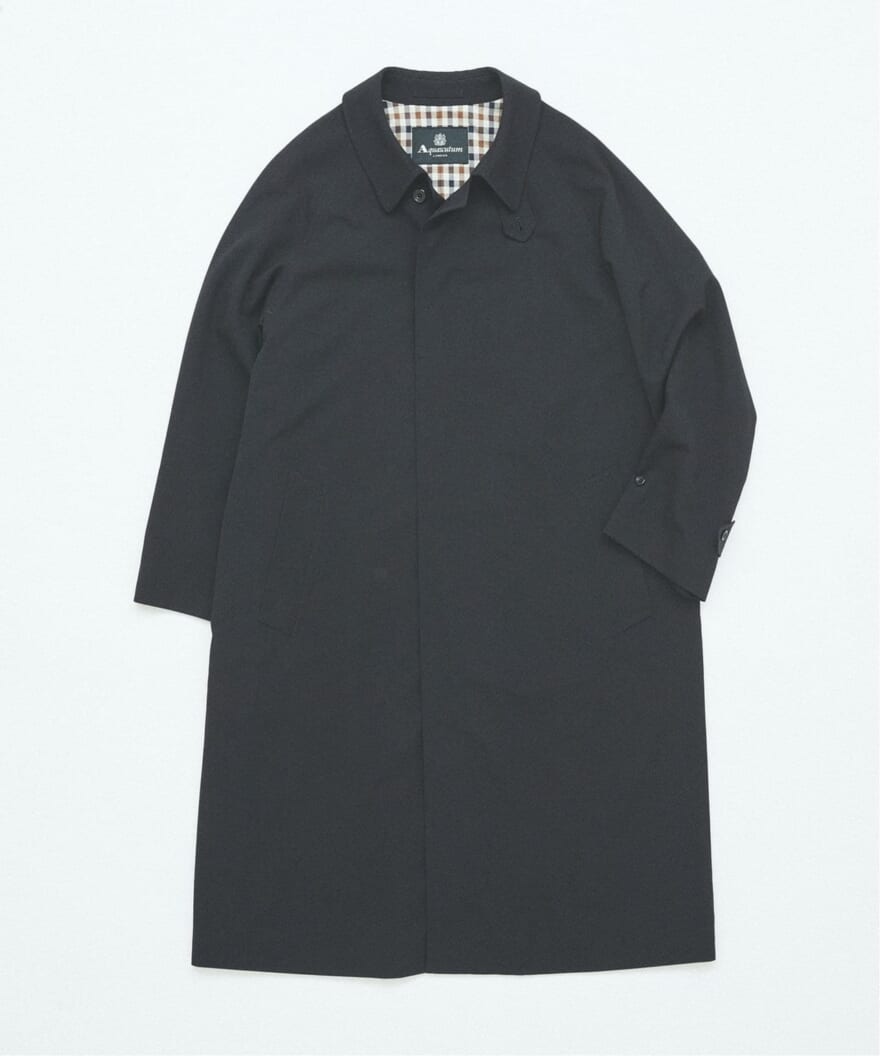 Aquascutum for JOURNAL STANDARD “EX BALMACHAN COAT“ 　 英国発のファッションブランド「Aquascutum (アクアスキュータム)」 JOURNAL STANDARD別注コート　ネイビー