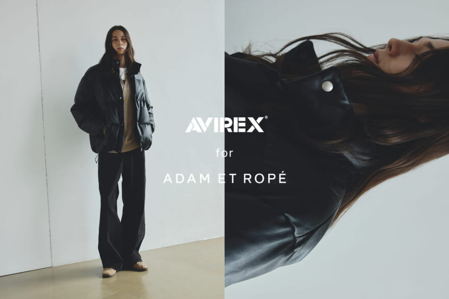 AVIREX アヴィレックス ADAM ET ROPÉ  アダム エ ロ ぺ 別注アイテム  レザーダウンジャケット　サムネイル