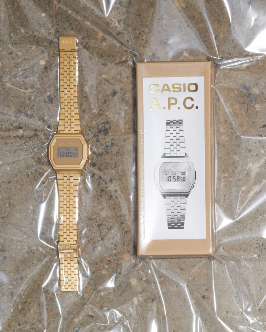 A.P.C.　アーペーセー CASIO カシオ コラボレーションモデル　ゴールド　ビジュアル