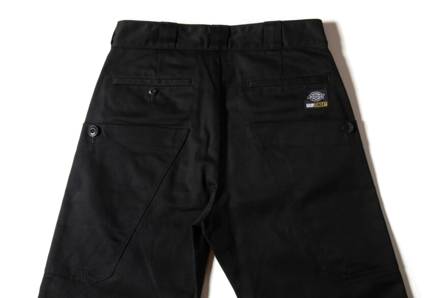 GRIP SWANY Dickies コラボレーション　グリップスワニー　ディッキーズ　パンツ　背面　ロゴパッチ