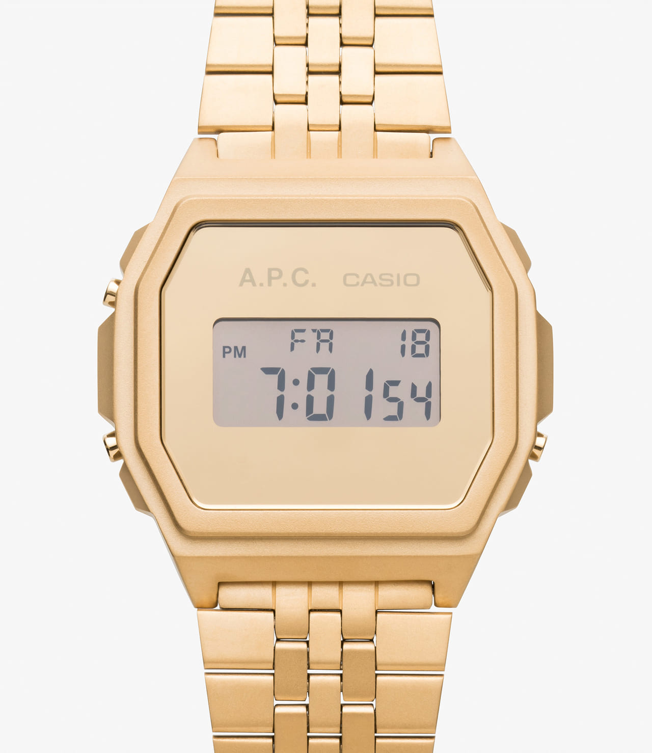 A.P.C.　アーペーセー CASIO カシオ コラボレーションモデル　ゴールド　文字盤