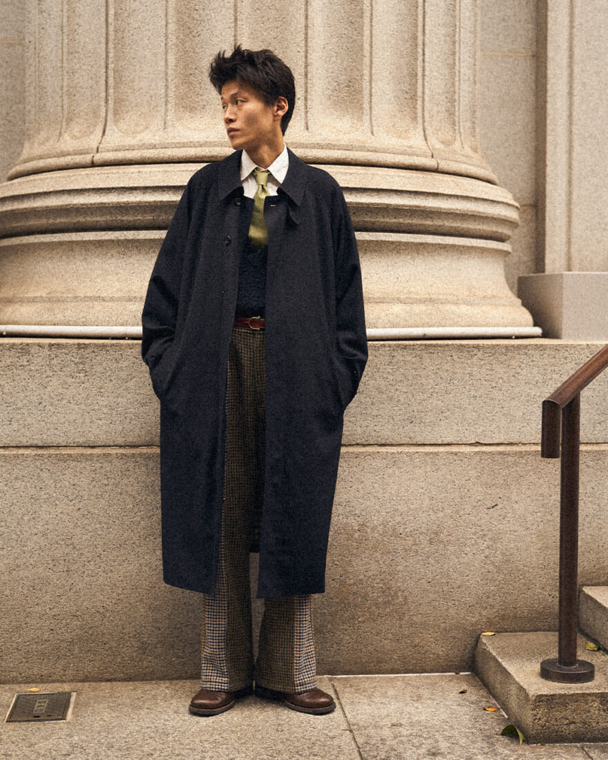 Aquascutum for JOURNAL STANDARD “EX BALMACHAN COAT“ 　 英国発のファッションブランド「Aquascutum (アクアスキュータム)」 JOURNAL STANDARD別注コート　ビジュアル１