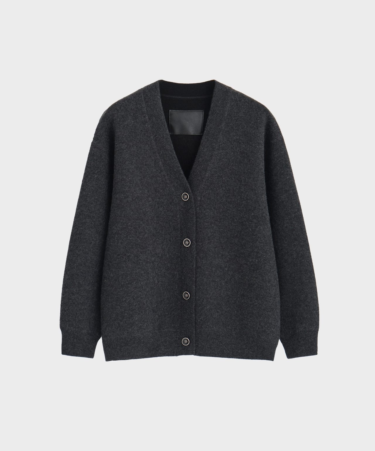 REVERSIBLE CARDIGAN gray