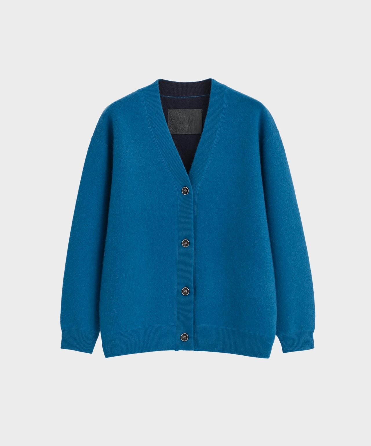 REVERSIBLE CARDIGAN blue