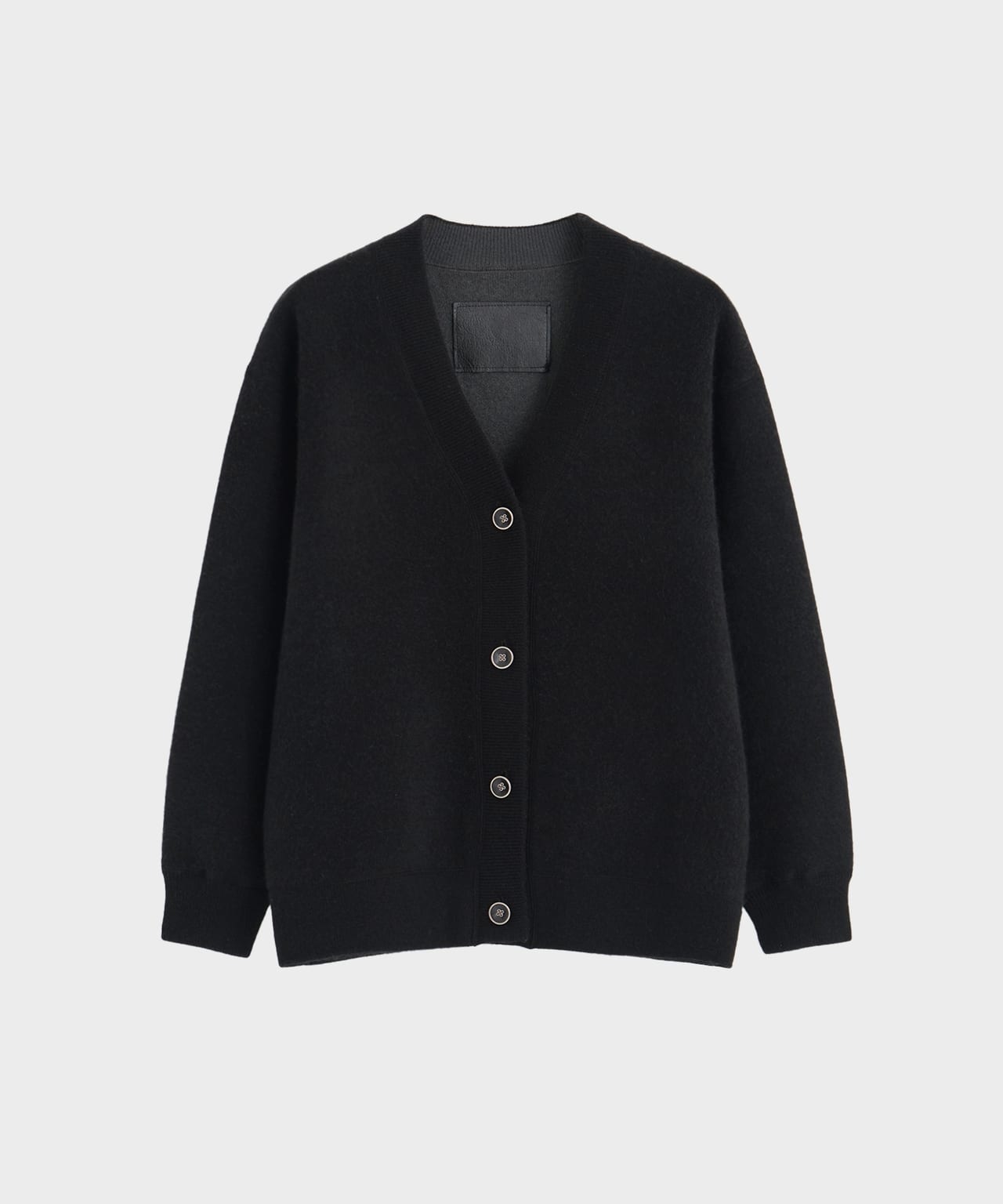 REVERSIBLE CARDIGAN black