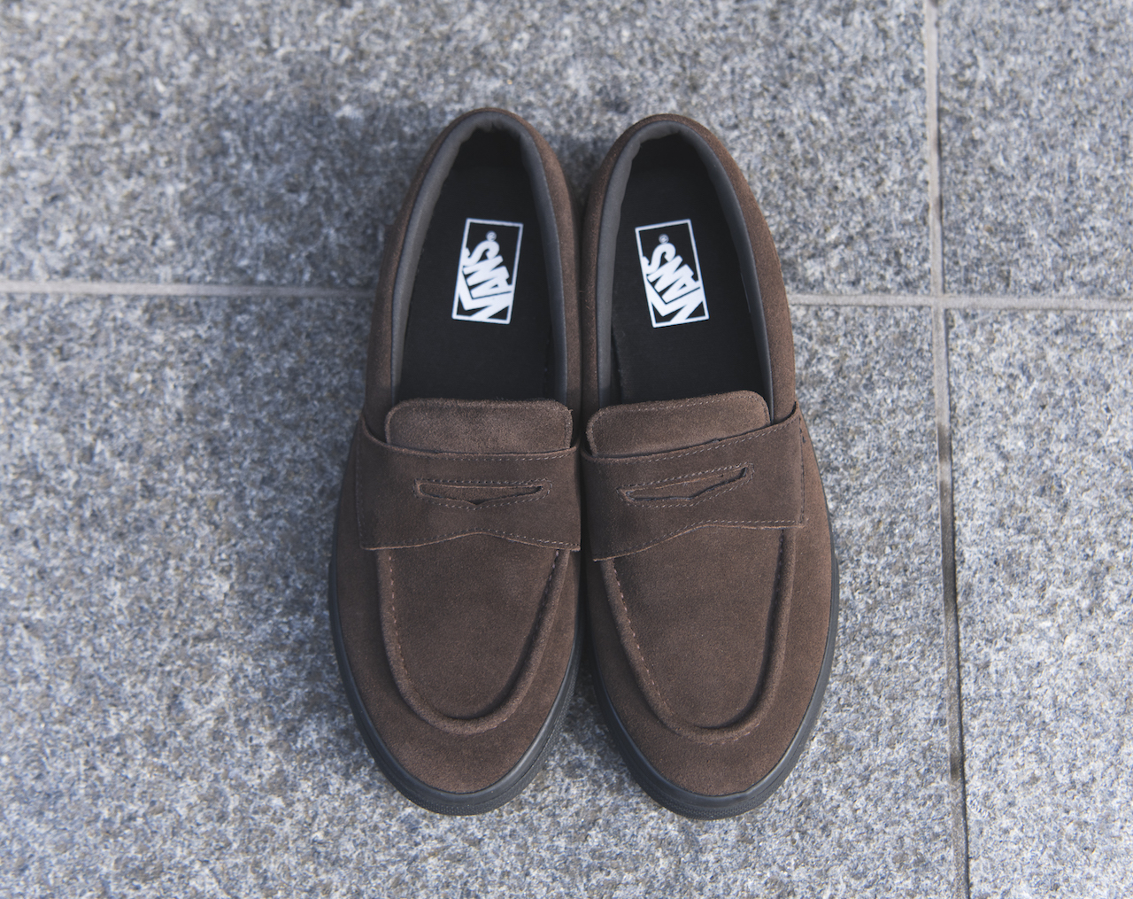 VANS LOAFER　ブラウン　全体　